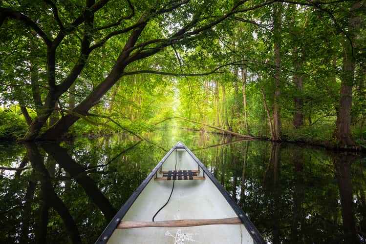 Bolter canal in Müritz National Park