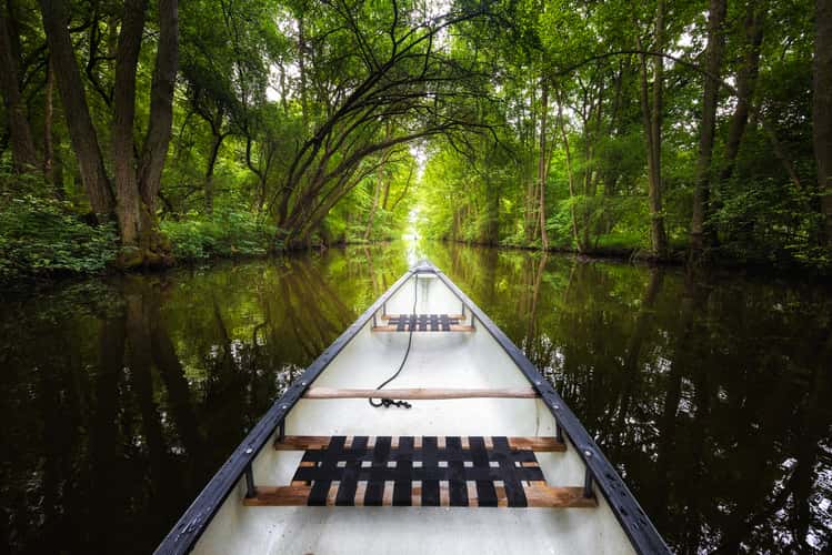 Bolter canal in Müritz National Park