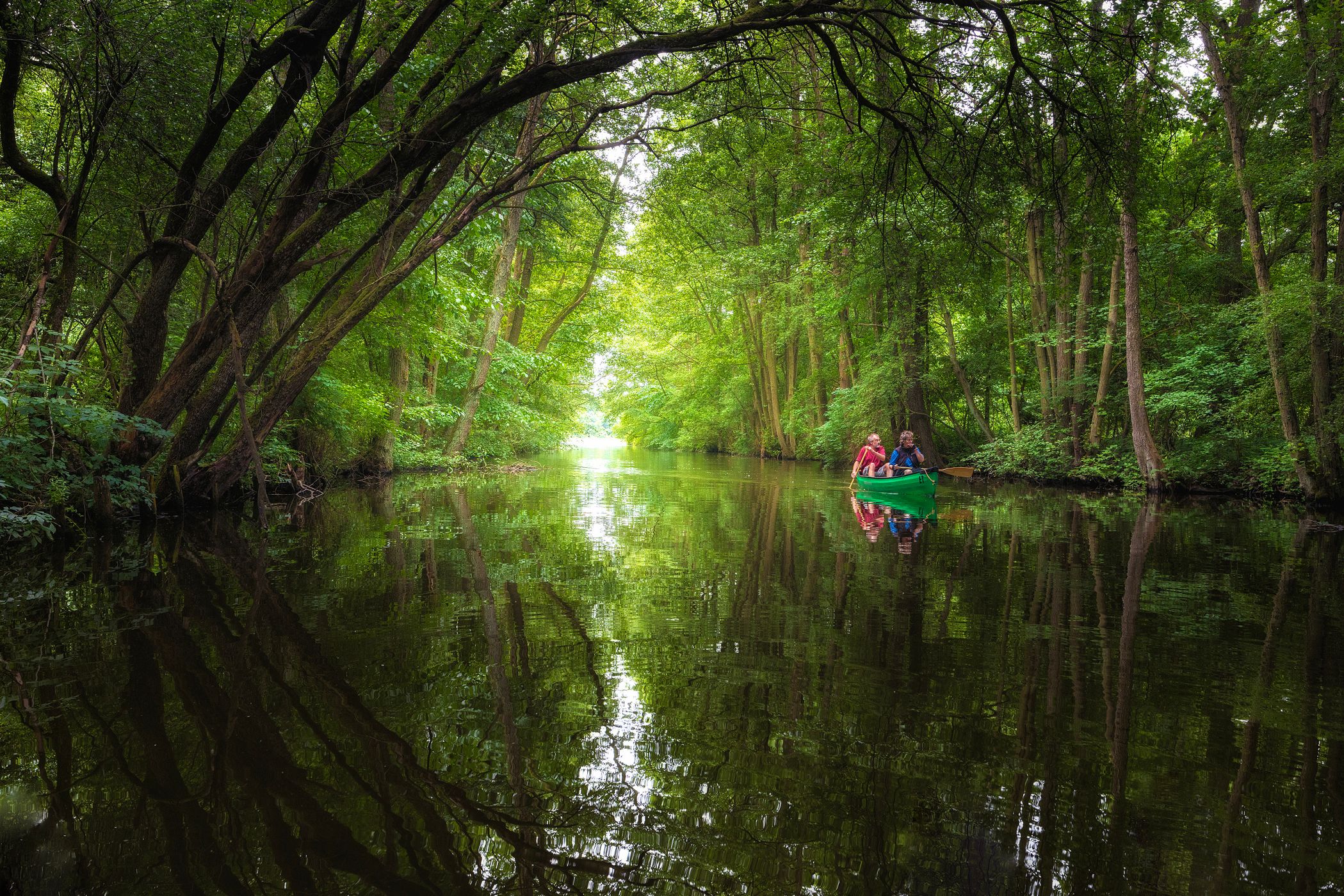 Bolter canal in Müritz National Park, Germany