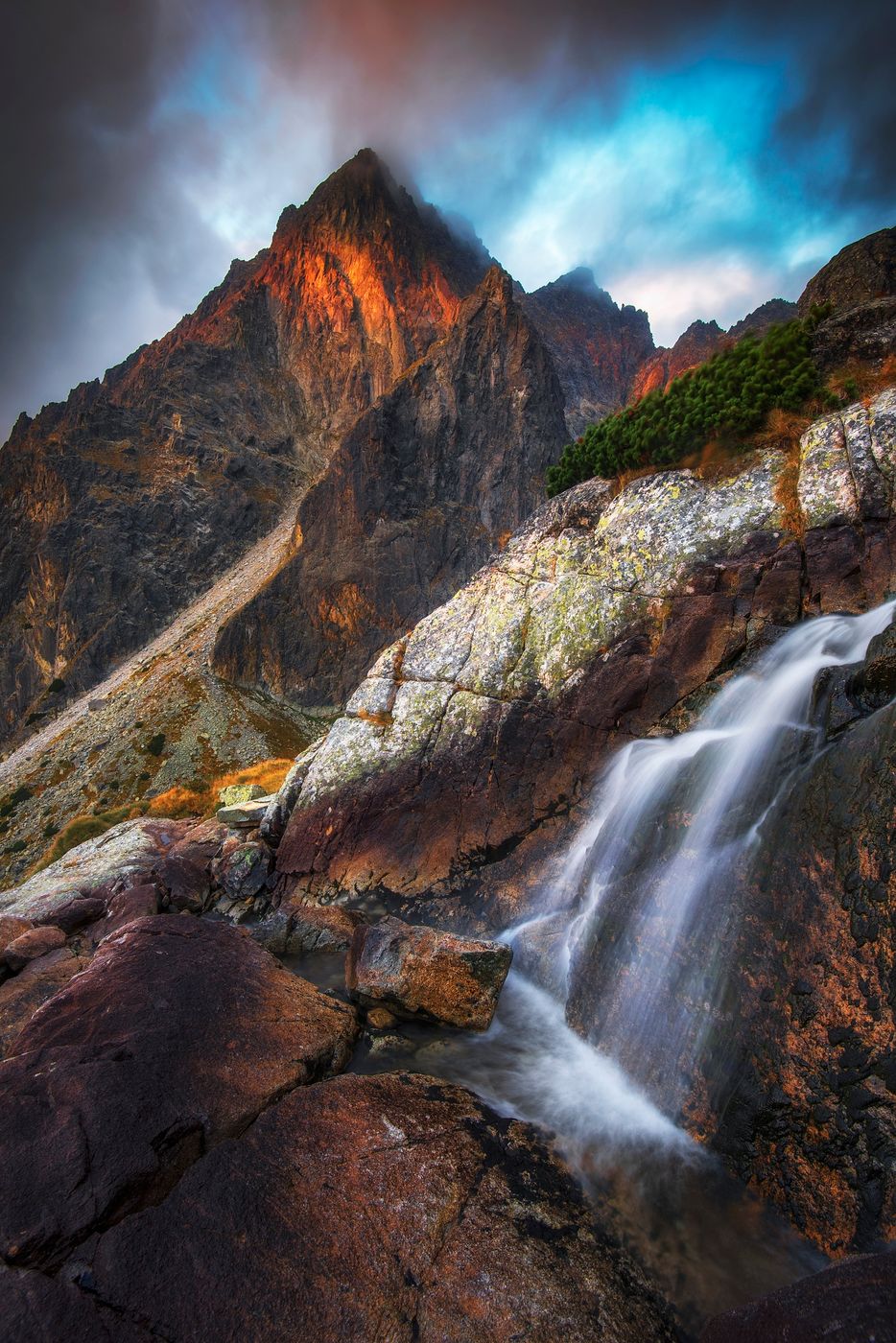 Prostredný Hrot Peak in High Tatras, Slovakia (Slovak Republic)