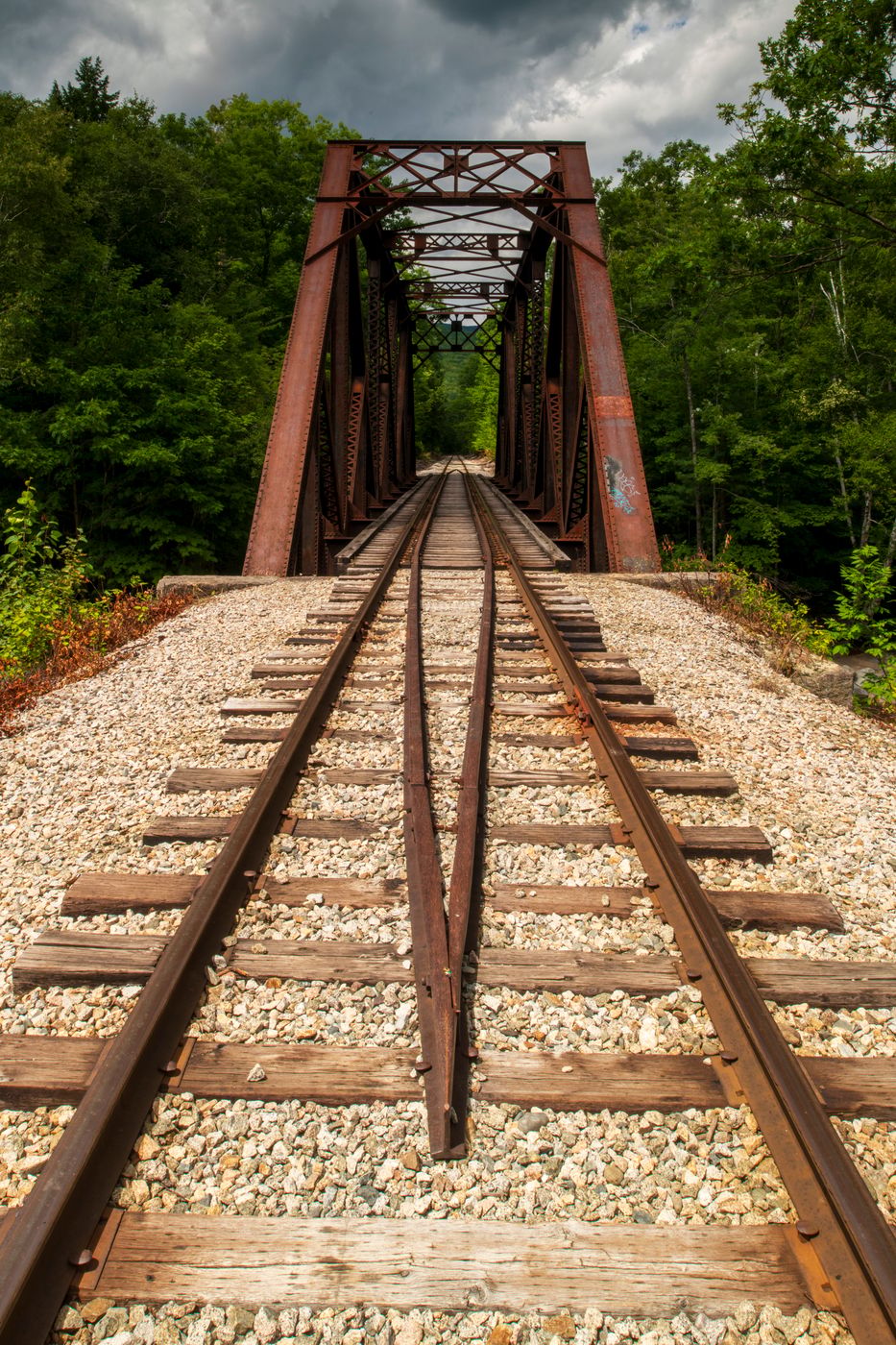 Railroad bridge of New Hampshire, USA