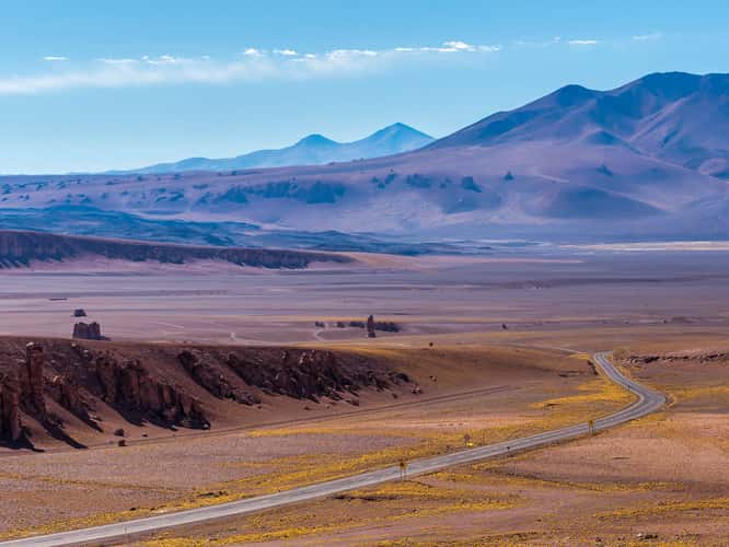 Red stones in the Atacama desert