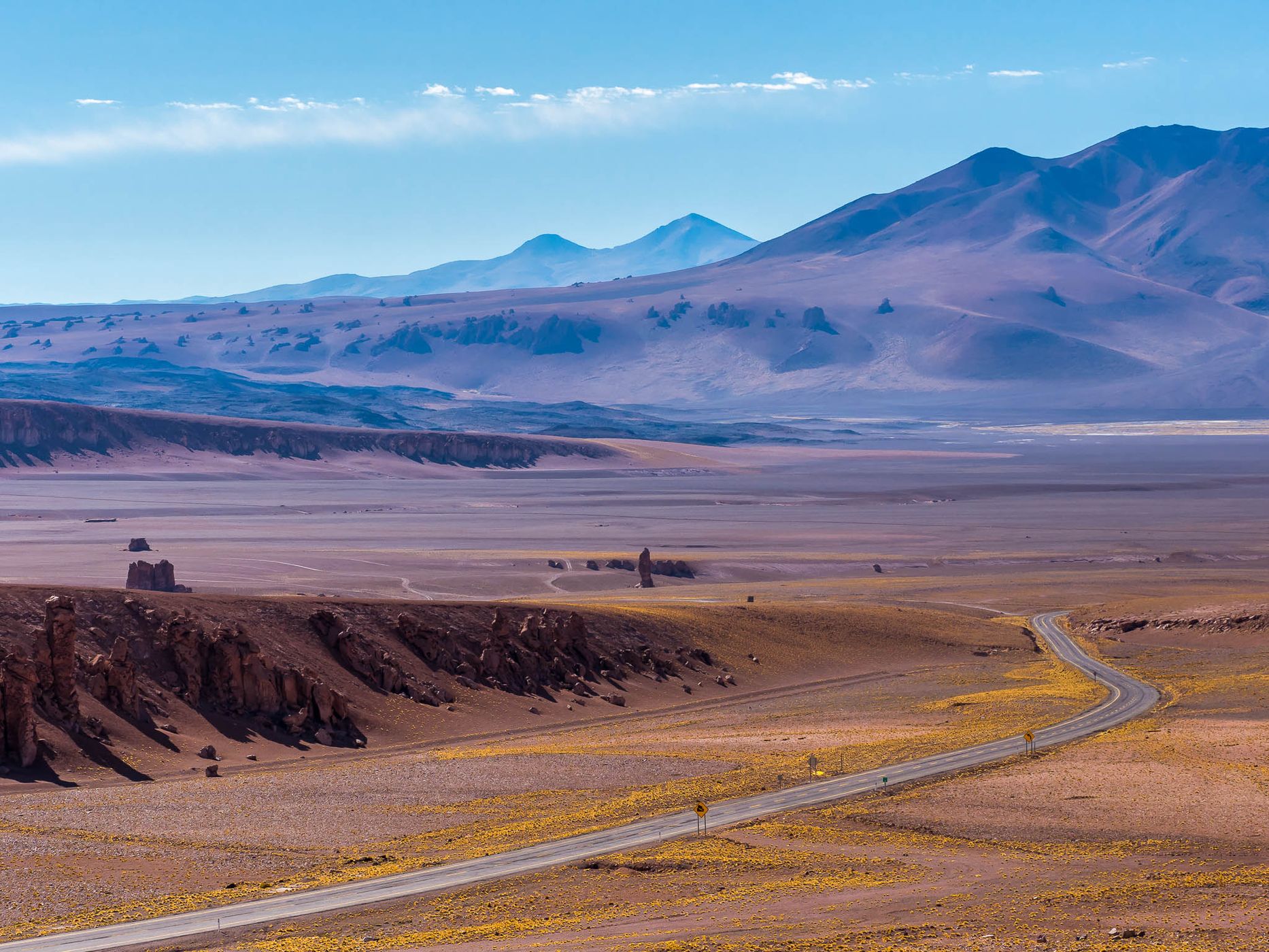 Red stones in the Atacama desert, Chile