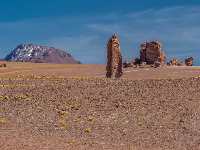 Red stones in the Atacama desert
