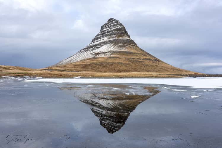 Reflection pool at Kirkjufell