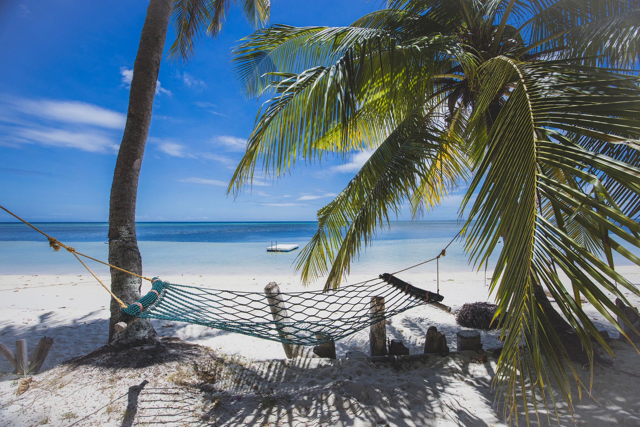 Sandy beach on Siquijor island, Philippines
