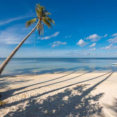 Sandy beach on Siquijor island, Philippines