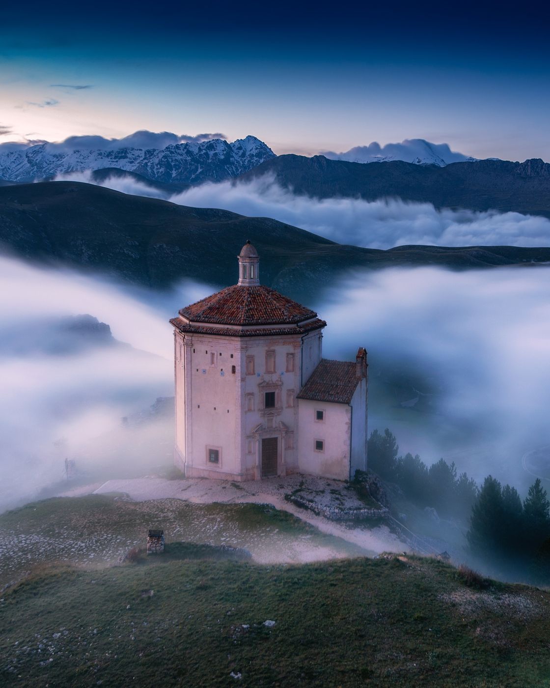 Santa Maria della Pietà church in Gran Sasso NP, Italy