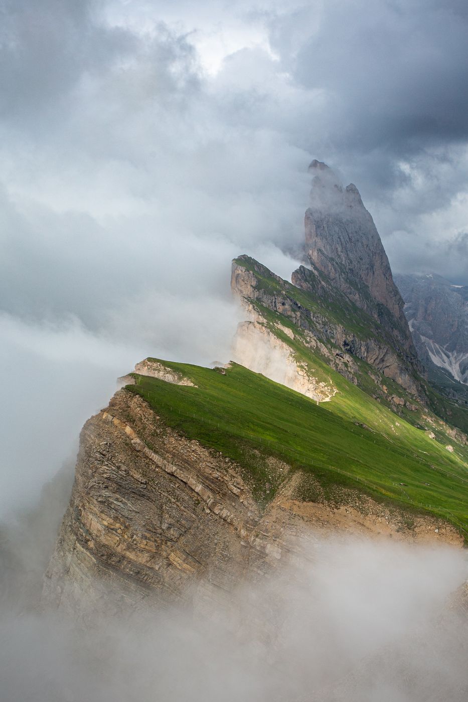 Seceda classic view point, South Tyrol, Italy