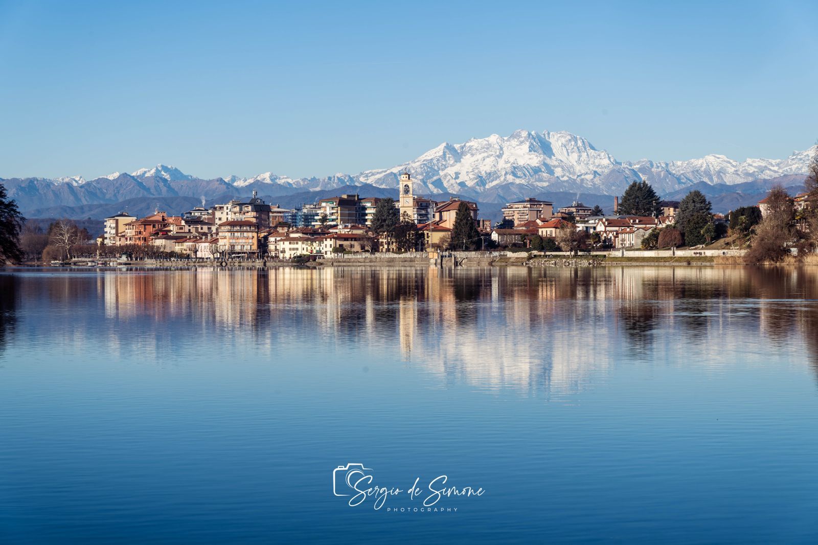 Sesto Calende view, Italy