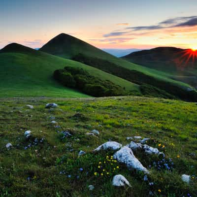 Sibillini NP - view from Rifugio Perugia, Italy