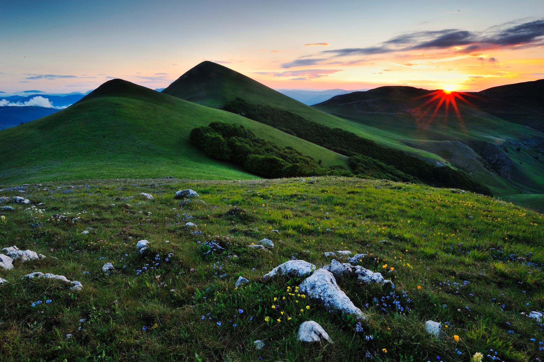 View from Rifugio Perugia, Sibillini National Park, Italy