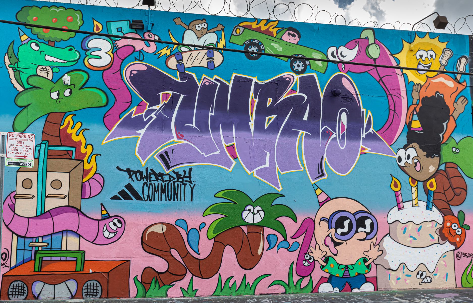 Street art in Miami Wynwood, USA