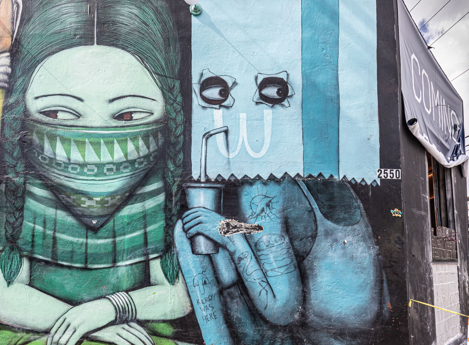 Street art in Miami Wynwood, USA