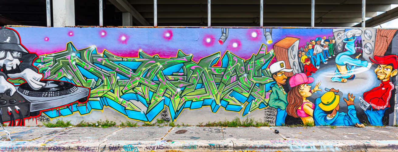 Street art in Miami Wynwood