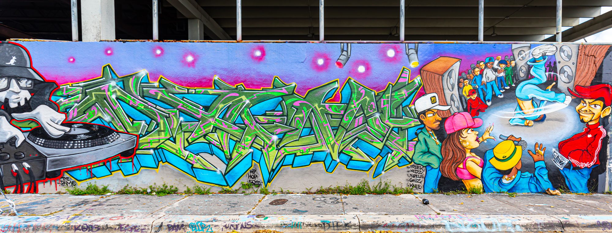 Street art in Miami Wynwood, USA