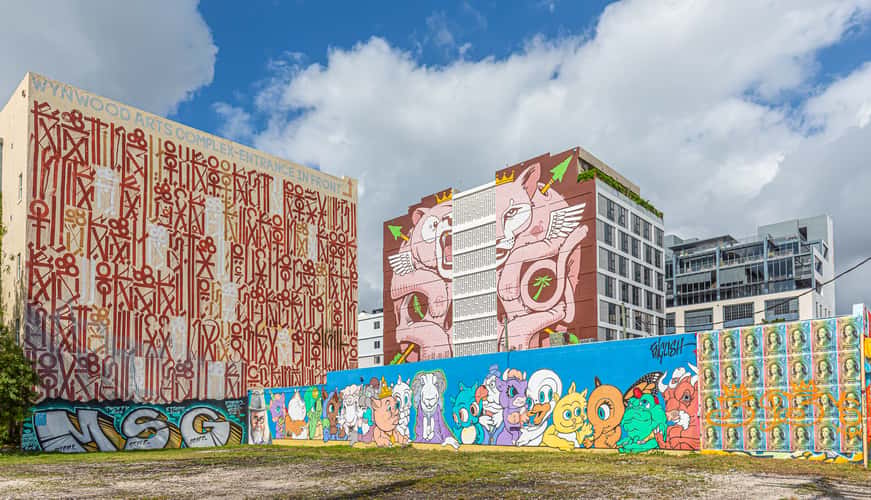 Street art in Miami Wynwood