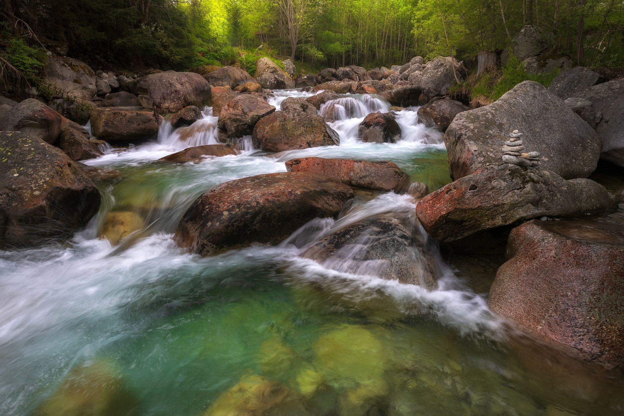 Studený potok in High Tatras, Slovakia (Slovak Republic)