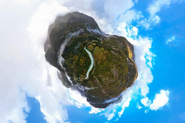 Suspension Bridge Over Soča River