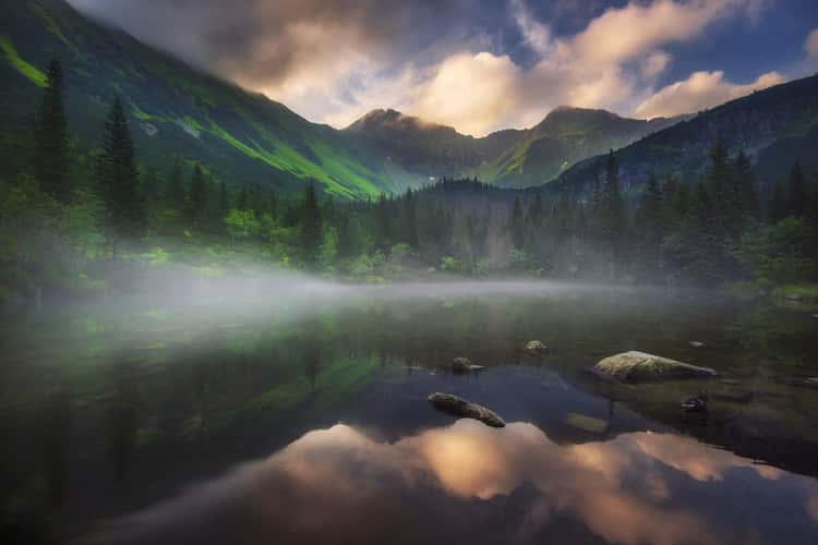 Ťatliakove  pleso in Western Tatras