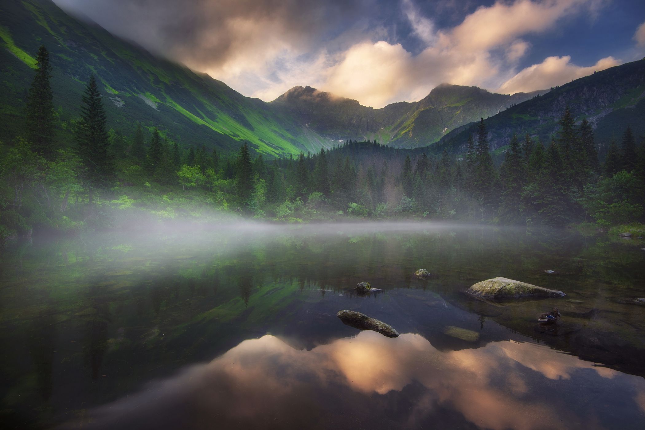 Ťatliakove  pleso in Western Tatras, Slovakia (Slovak Republic)