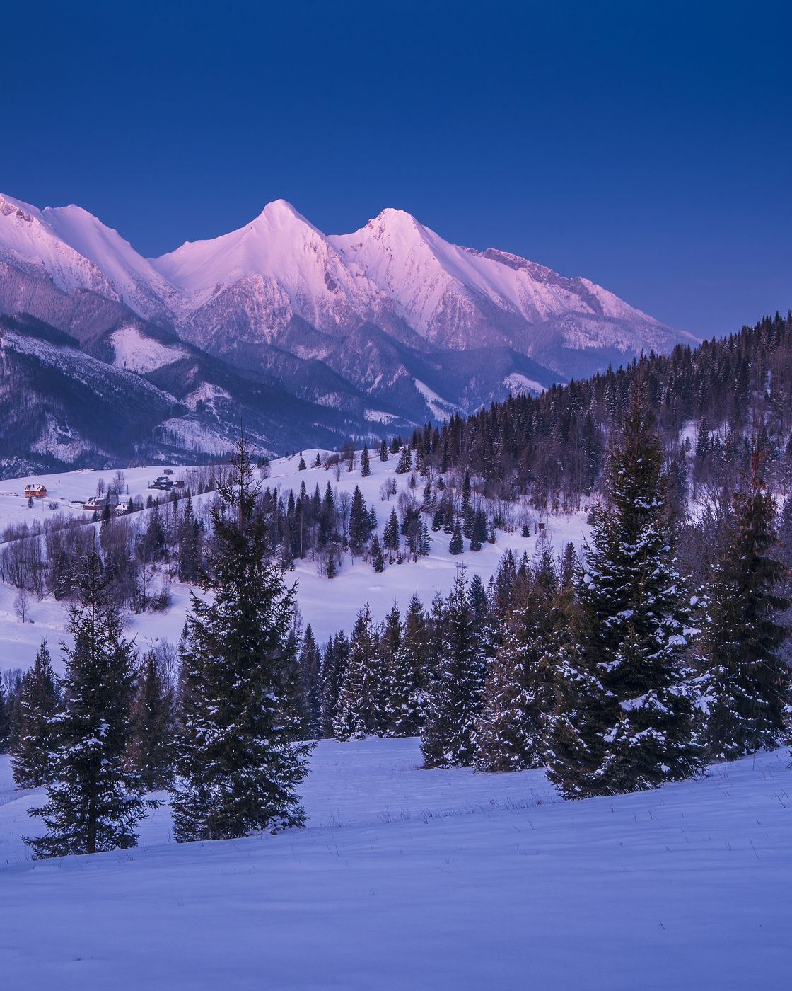 Tatras mountains from Ždiar, Slovakia (Slovak Republic)