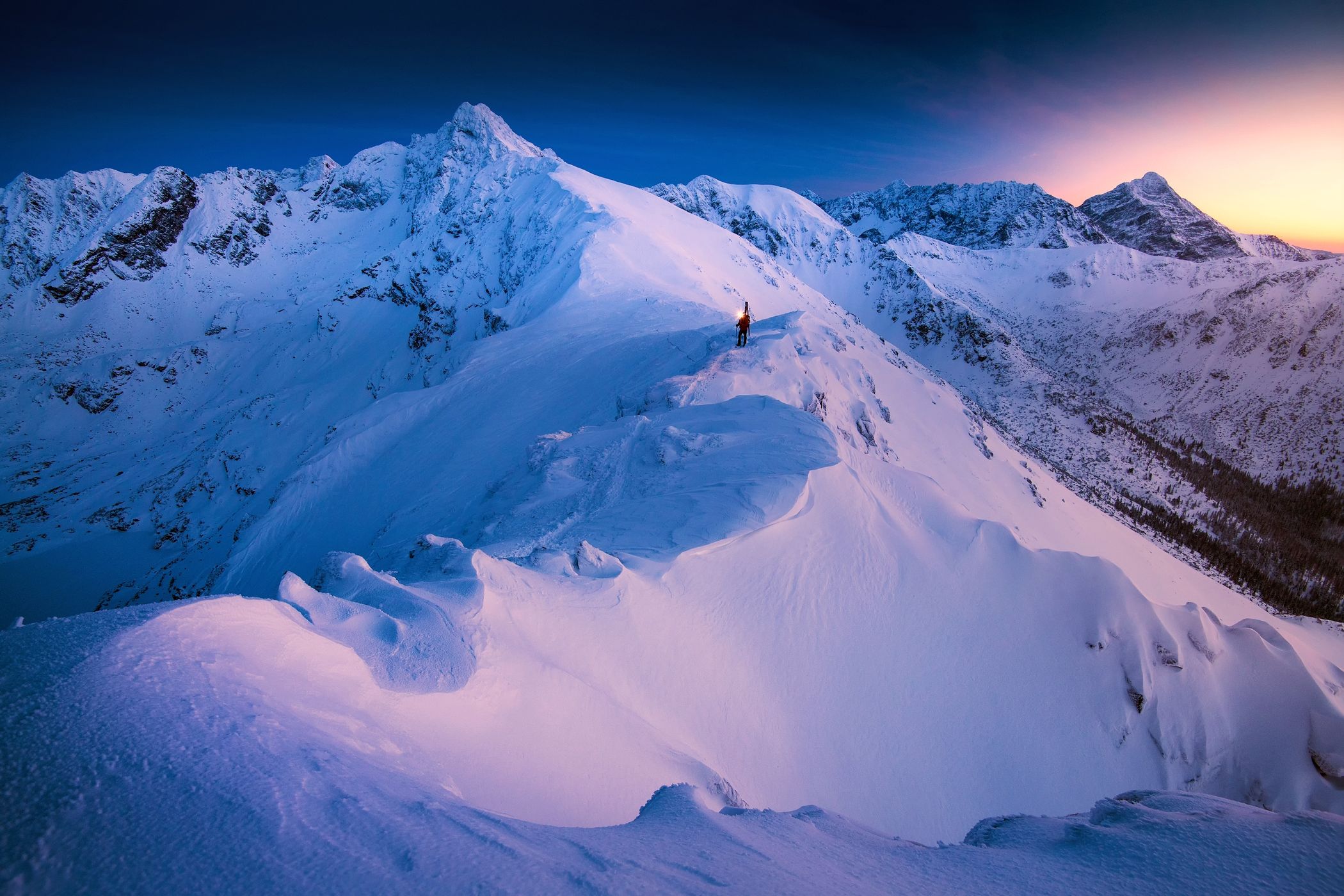 View from Beskyd in High Tatras, Poland