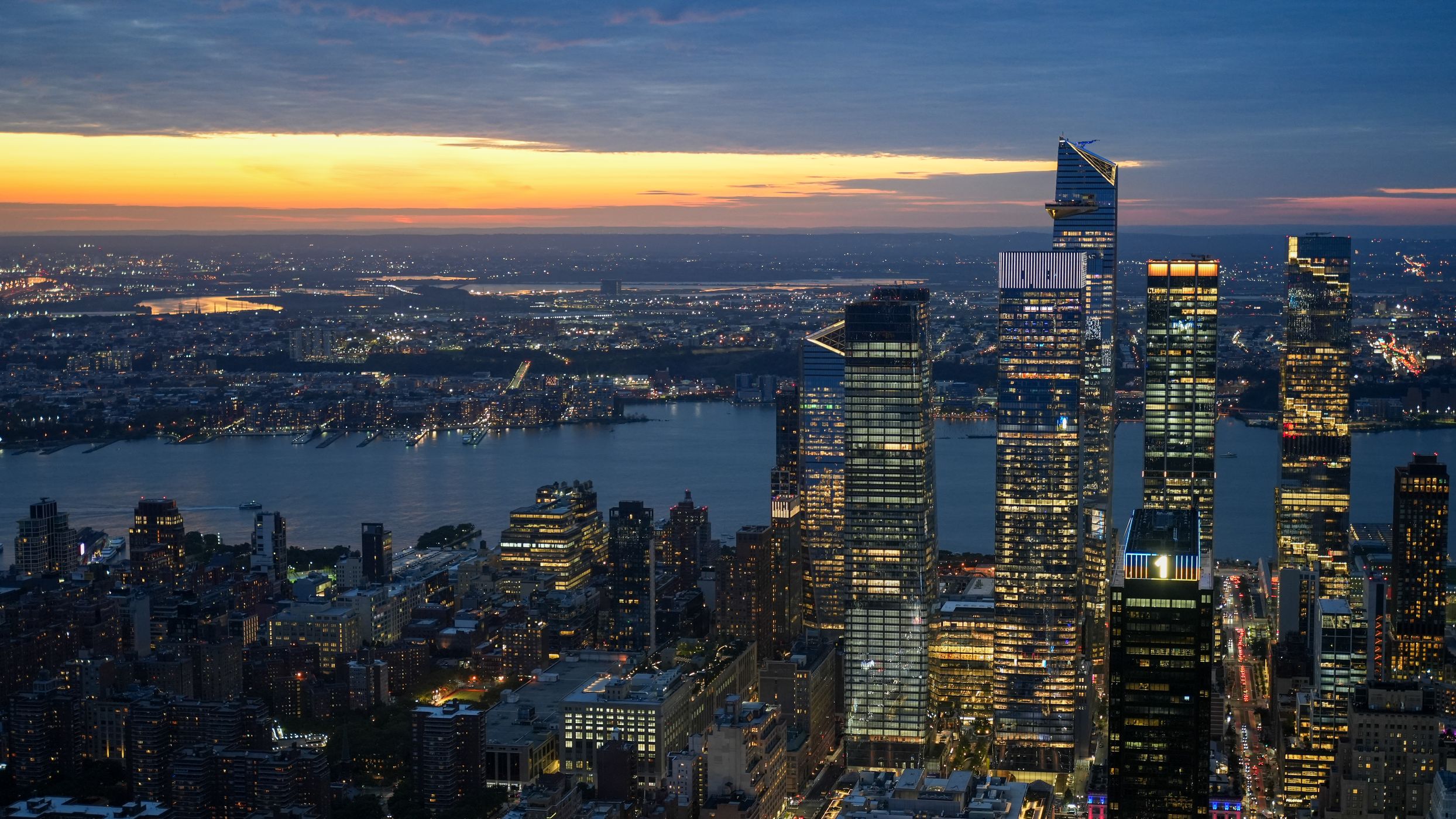 View from Empire State Building, New York City, USA