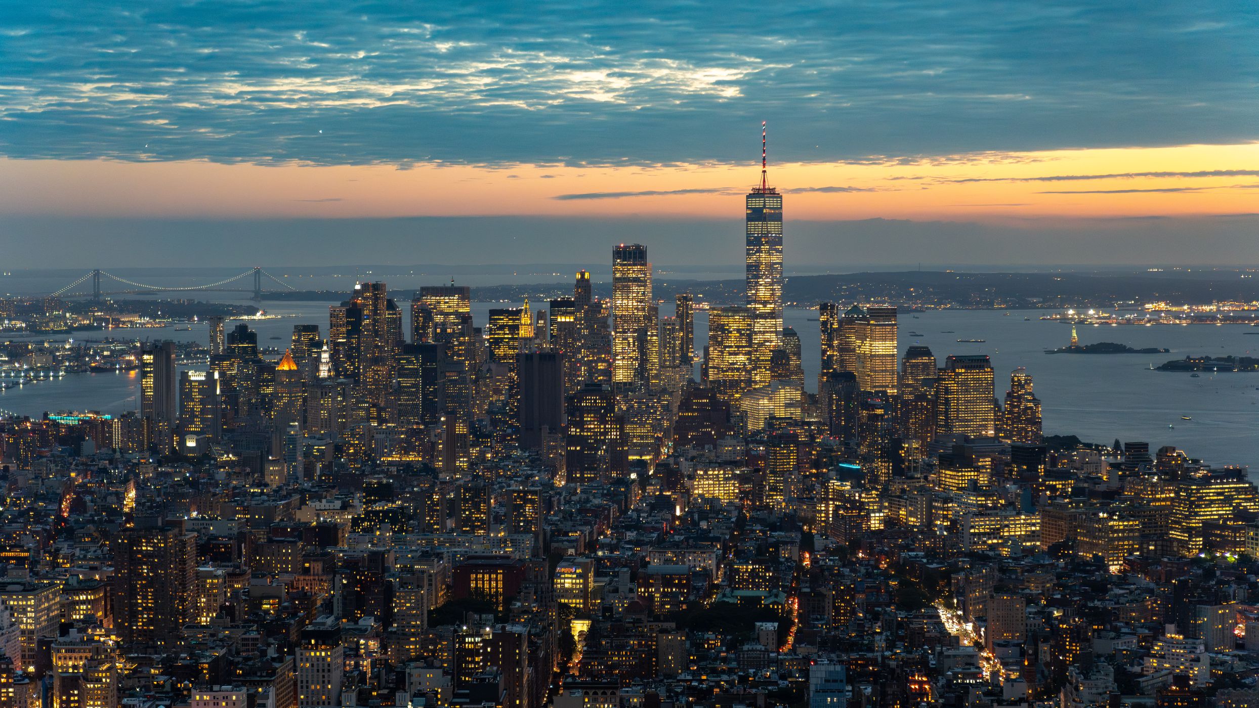 View from Empire State Building, New York City, USA