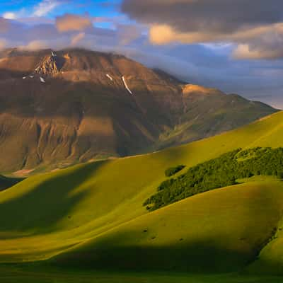 View from Rifugio Perugia in Sibillini National Park, Italy