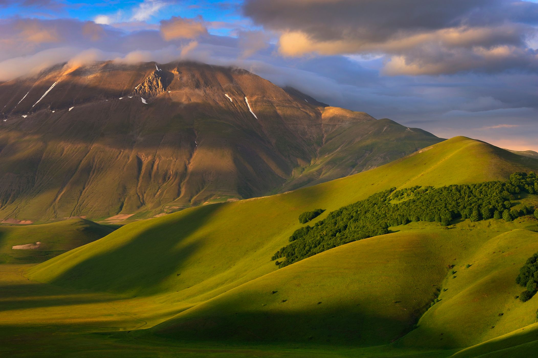 View from Rifugio Perugia in Sibillini National Park, Italy