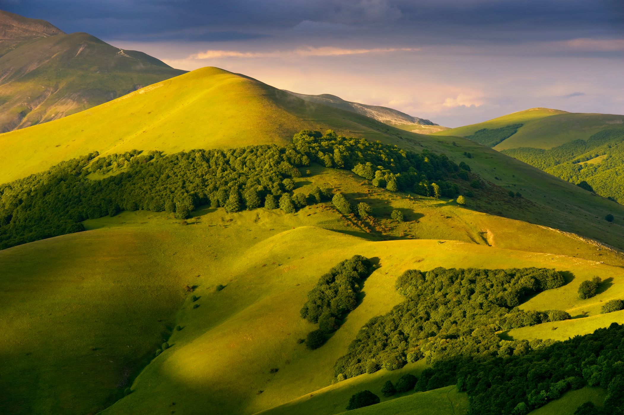 View from Rifugio Perugia in Sibillini National Park, Italy