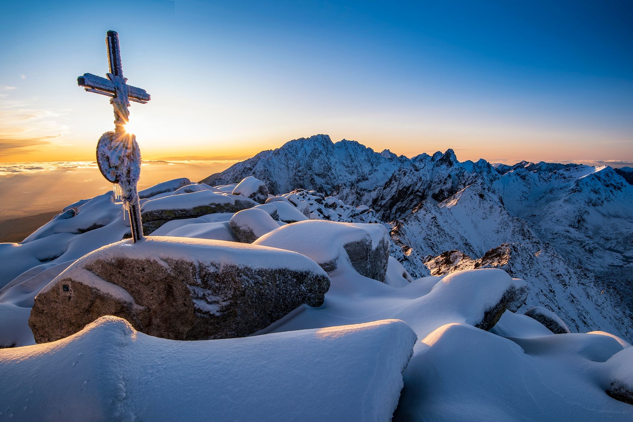 View from Slavkovský peak, Slovakia (Slovak Republic)