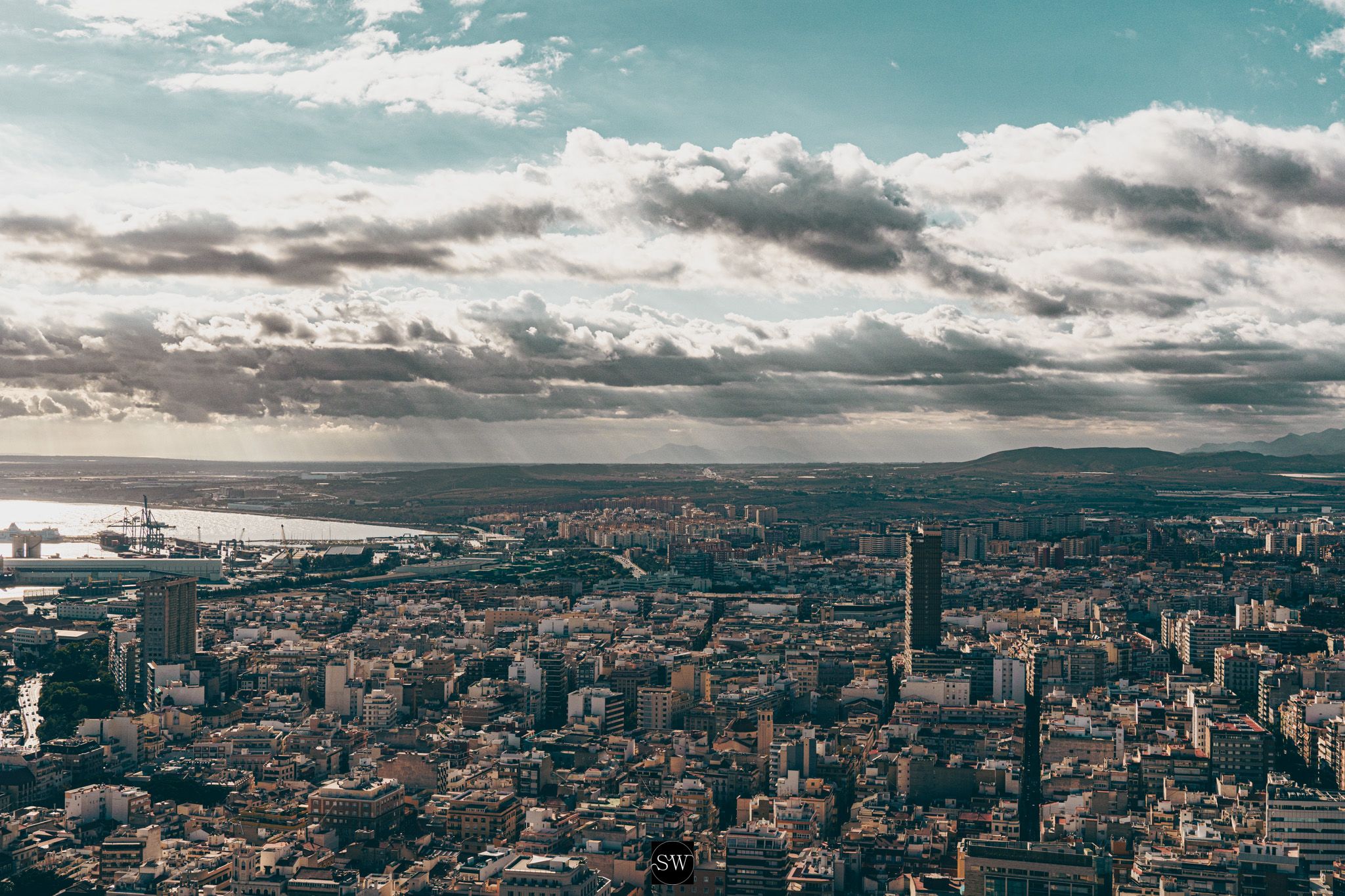 View from the Castillo de Santa Barbara, Alicante, Spain