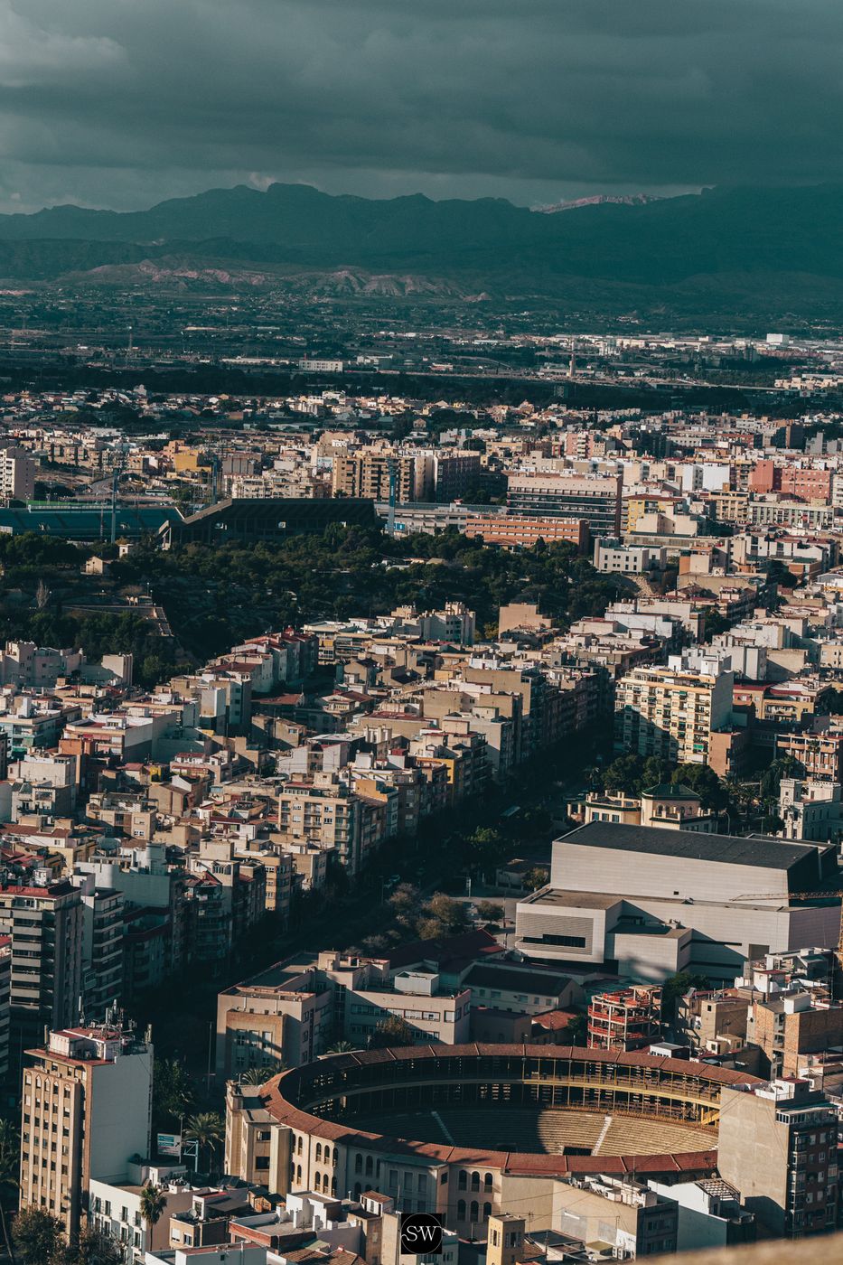 View from the Castillo de Santa Barbara, Alicante, Spain