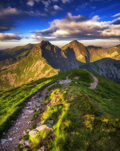 View from Volovec peak, Western Tatras