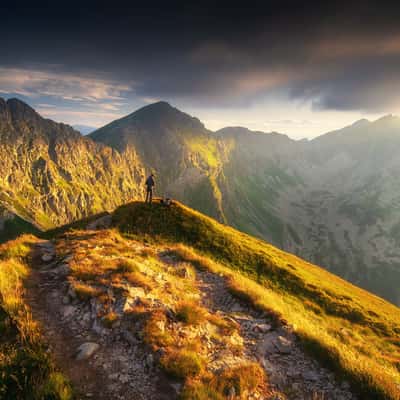 View from Volovec peak, Western Tatras, Slovakia (Slovak Republic)