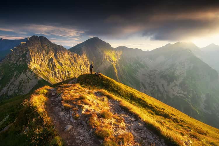 View from Volovec peak, Western Tatras
