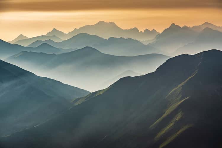 View of Tatras Mountains from Western Tatras