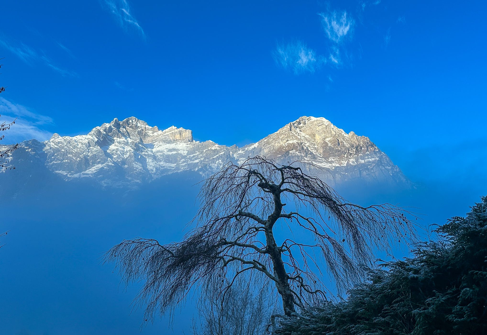 View on Mitlödi/GL, Switzerland