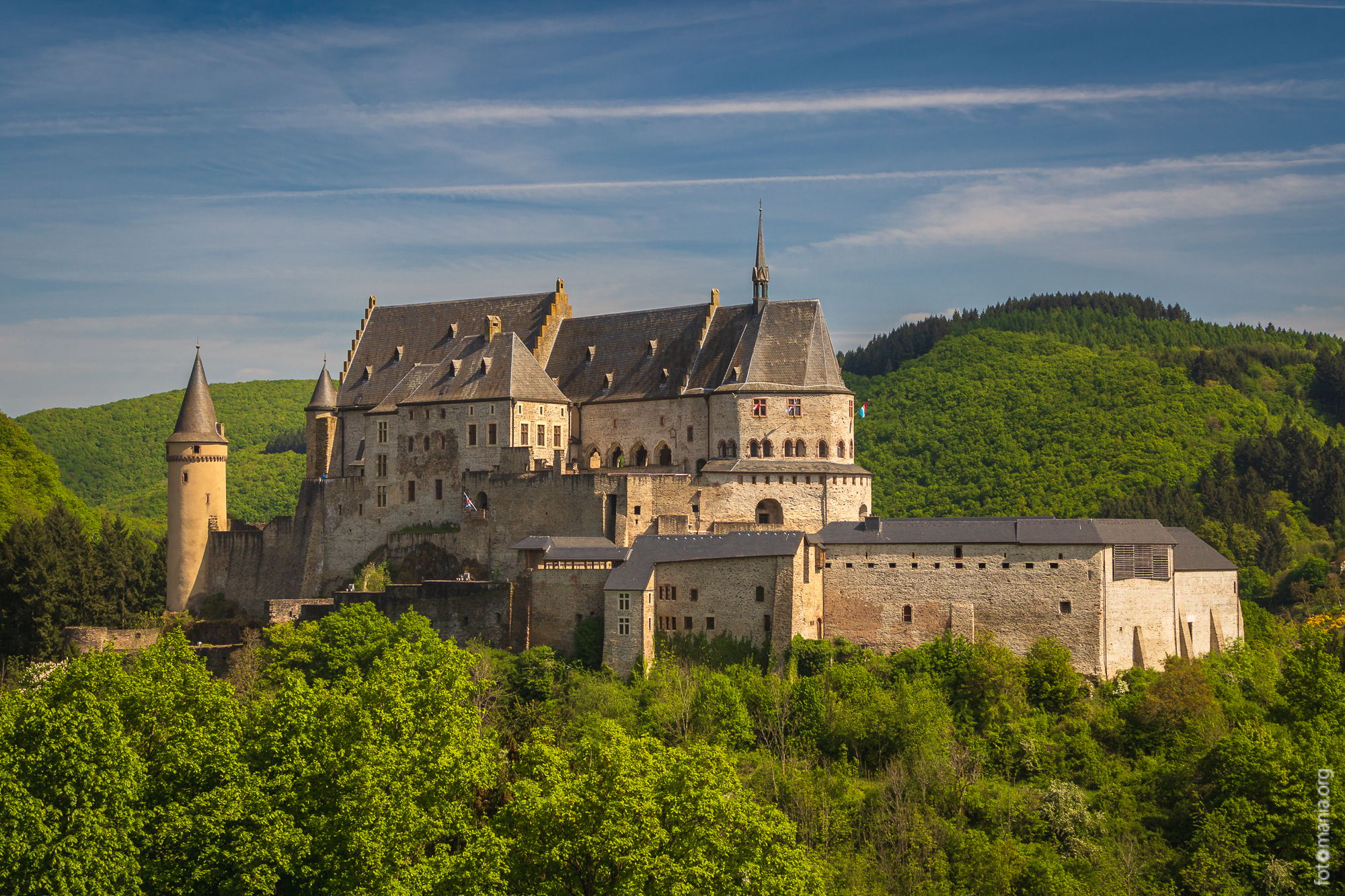 View point Castle Vianden, Luxembourg