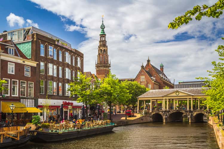 View to Koornbrug, Leiden