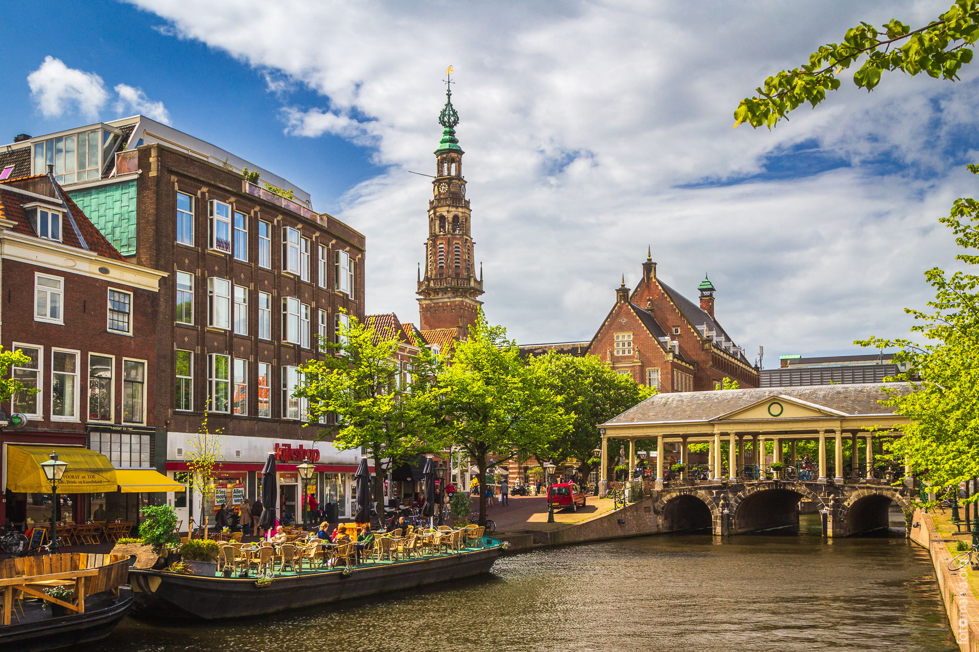 View to Koornbrug, Leiden, Netherlands