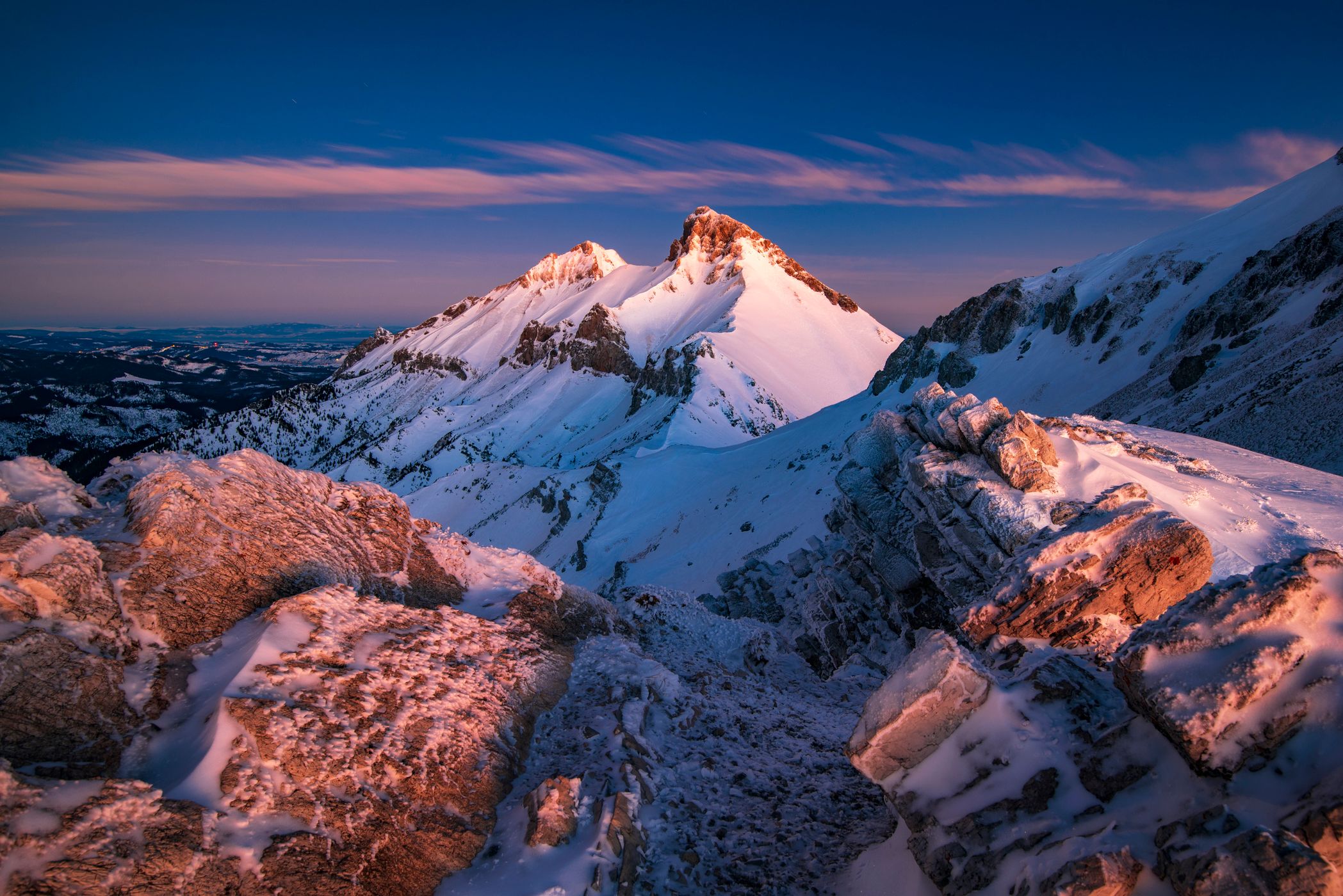 Vyšné Kopské sedlo in Belianske Tatras, Slovakia (Slovak Republic)