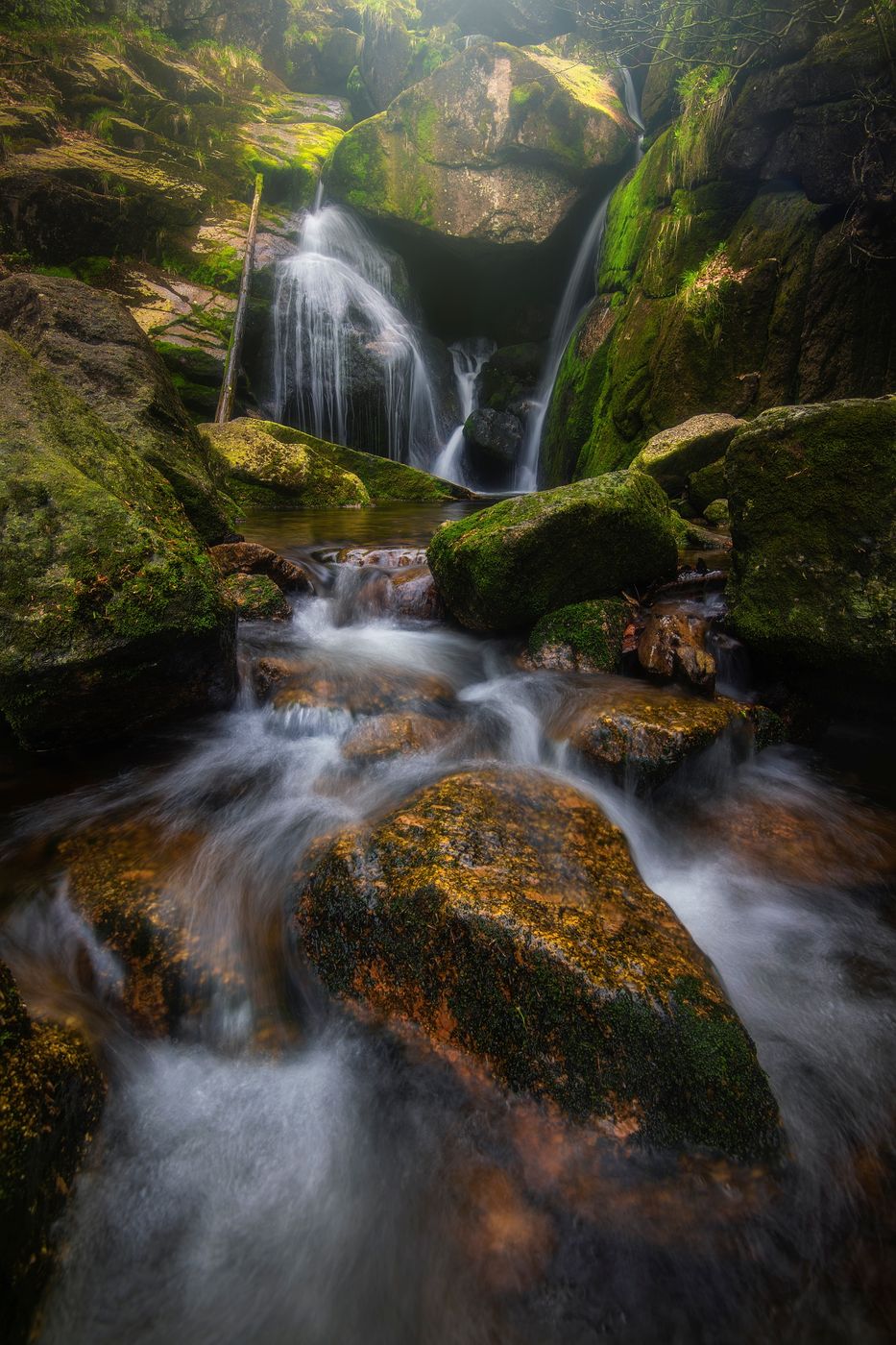 Waterfalls of Černý potok, Czech Republic