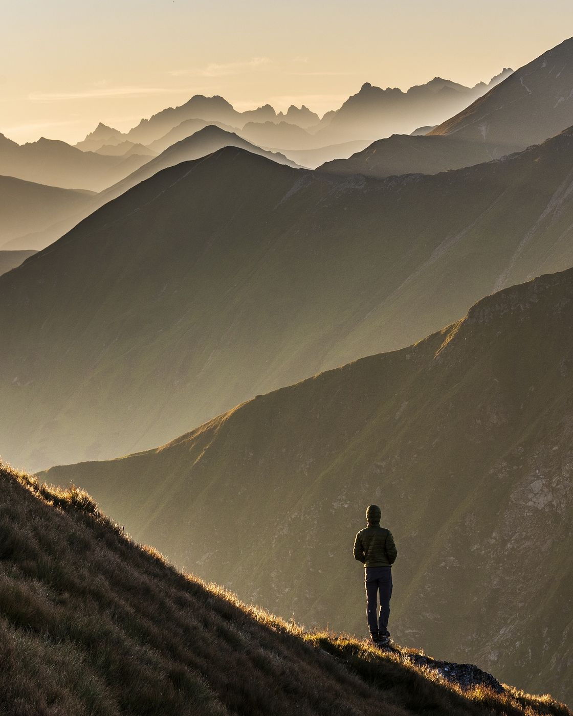 Western tatras from Volovec peak, Slovakia (Slovak Republic)