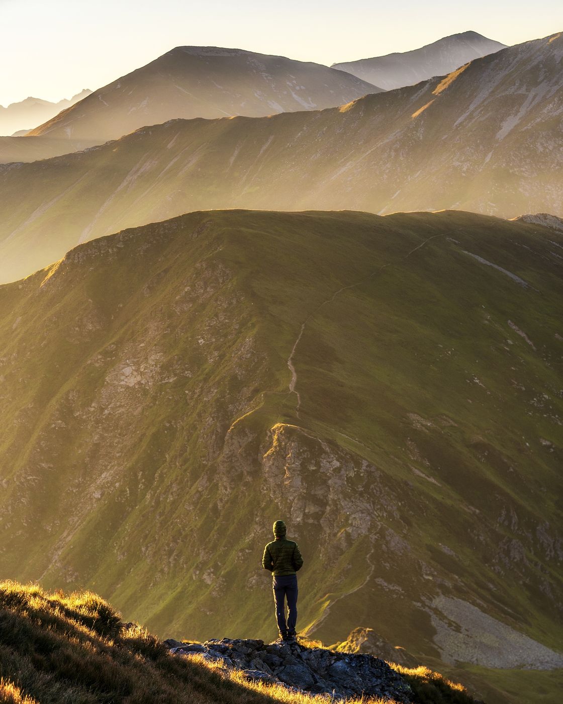 Western tatras from Volovec peak, Slovakia (Slovak Republic)
