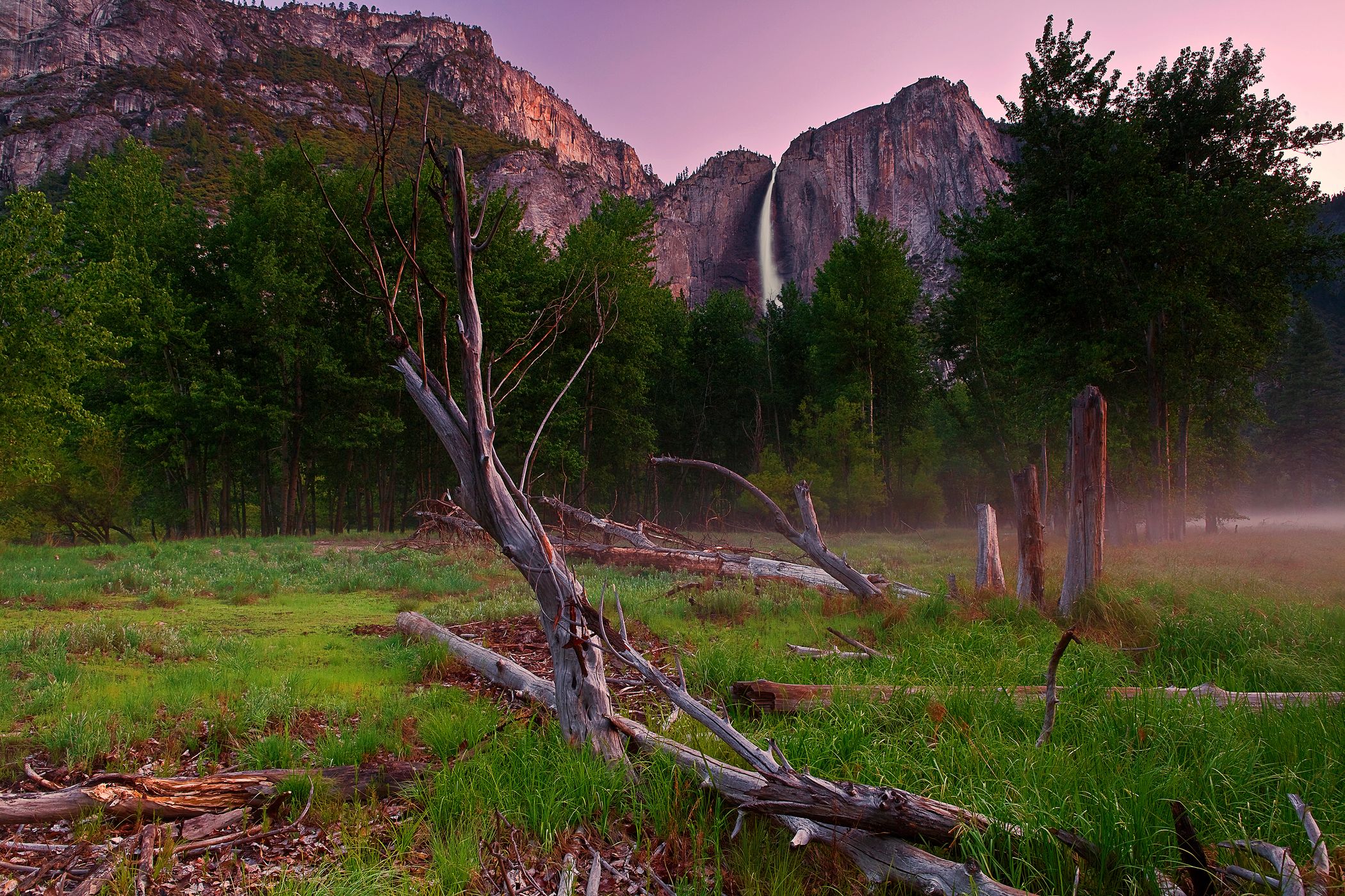 Yosemite Fall, Dawn, USA