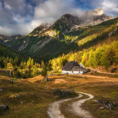 Zadnja Trenta valley in Julian Alps, Slovenia