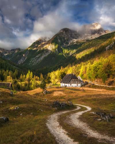 Zadnja Trenta valley in Julian Alps